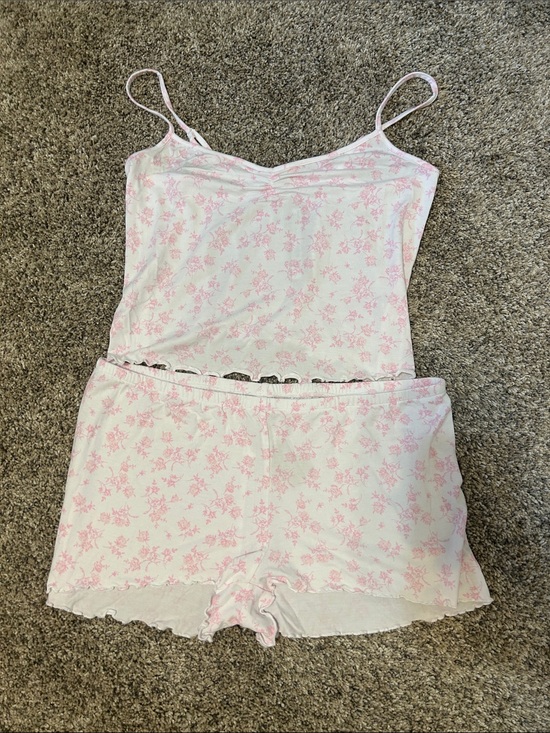 SKIMS Other - Skims Women's Pink Floral Cami & Short Sleep Set